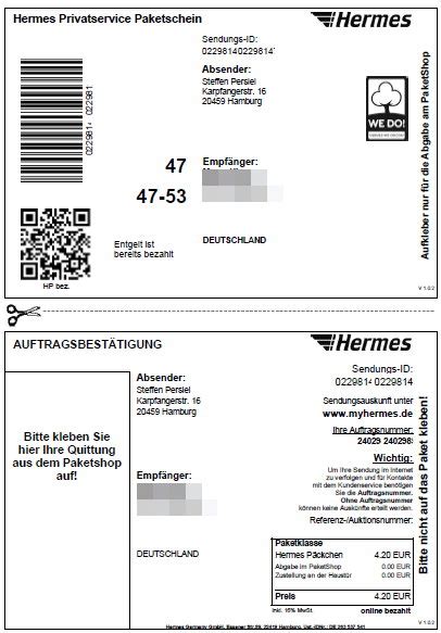 hermes an dhl filiale|Hermes schein kaufen.